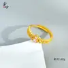 Anillo de Cobre Chapado en Oro con Encaje Hueco y Circonita Rosa para Mujer, Diseño de Nicho Vintage, Anillo Versátil y Elegante, Estilo Retro de Lujo Ligero