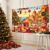 Tela de Fondo para Navidad 2027 Venta Caliente Transfronteriza Fondo Fotográfico Decoración de Fiesta Tela Colgante Fábrica de Origen Múltiples Estilos Disponibles