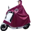 Capa de Chuva Grossa Longa à Prova de Explosão para Moto Elétrica Adulto Poncho à Prova de Tempestade para Andar de Bicicleta Elétrica