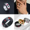 Patrón de Cartas de Poker de Picas, Corazones, Ciruelas y Diamantes Anillo Giratorio de Acero de Titanio Joyería Transfronteriza al por Mayor en Stock