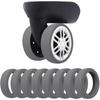 Capa de Borracha para Roda de Bagagem Silenciosa Roda Universal de Silicone para Mala de Viagem com Rodas Trolley Capa Protetora Substituição