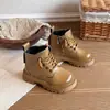 Botas Martin para Meninos 2026 Outono/Inverno Novas Botas Estilo Coreano para Crianças de Tamanho Médio e Grande Botas Curtas de Primavera/Outono para Meninas Botas Infantis com Forro Simples