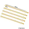 Cadena de Cola de Acero Inoxidable de 5 cm Etiqueta Conectora Cadena de Extensión para Collar Pulsera de Acero de Titanio Etiqueta de Cola Accesorios para Joyería DIY Venta al por Mayor