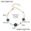Acero Inoxidable Corte Cuadrado Borde de Pan Piedra de Vidrio Colgante Pendientes Collar Pulsera Set de Joyería Chapado en Oro de 18K
