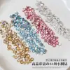 Decoraciones para Uñas Coloridas Multifacéticas de Fondo Plano de Tamaño Mixto al por Mayor, Mini Diamantes de Imitación Redondos Pequeños de Alta Calidad, Accesorios para Uñas
