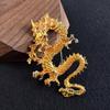 Broche personalizado em forma de dragão chinês de nicho temperamento étnico dragão totem corsage pin terno jaqueta todos os acessórios combinando