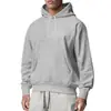 Sudadera con capucha de forro polar de color liso para hombre, deportiva, nueva, transfronteriza, europea y americana, para primavera y otoño 2025, venta al por mayor de comercio exterior, informal