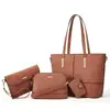 Bolso para Mujer 2026 Nuevo Otoño e Invierno Versátil Felpa Juego de Cuatro Piezas Bolso Tote Gran Capacidad Bolso de Hombro Cruzado Artículo Popular Transfronterizo