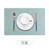 Manteles Individuales Cuadrados de Cuero Estilo Chino en Stock, a Prueba de Aceite y Resistentes al Calor, Nuevos Manteles Individuales de Mesa para Comedor de Hotel y Hogar de Gama Alta Estilo Chino