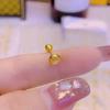 Versión coreana 2022 de pendientes simples de acero de titanio con palabra Fu, exquisitos pendientes con hebilla de tornillo pequeño, pendientes de amor, joyería para las orejas al por mayor