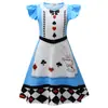 Traje de Cosplay de Personaje con Estampado Digital de Halloween Transfronterizo para Niños Vestido de Niña con Manga Voladora 2489