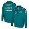 Comercio Exterior Nuevo Traje de Carreras Periférico F1 Equipo Manga Larga Cuello Alto Polar Cálido Sudadera con Cremallera de Ciclismo