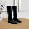 Zapatos nuevos para mujer: Botas de cuero para mujer que aumentan la altura, botas de montar versátiles para otoño e invierno 2026, botas delgadas de punta redonda, botas altas largas para mujer