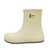Botas de Lluvia de Moda Transfronterizas para Mujer, Cortas, Suela Suave, Cómodas, Estilo Coreano, Versátiles, Zapatos de Agua, Zapatos para Acampar al Aire Libre, Zapatos Impermeables para Lavar el Coche