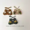 Guantes de Lana con Cuello Halter Estilo Ins Lindo para Niños, Guantes de Manopla Engrosados a Prueba de Viento y Frío, Guantes Cálidos para Otoño e Invierno