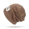 Otoño e Invierno nuevo estilo coreano de celebridad de internet etiqueta de tela con letras gorro de montón gorro para el frío para el pelo de TikTok gorro fino de pareja para el encierro para niños