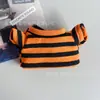Camiseta listrada de manga curta grossa, 12-17cm, com acessórios Chongzhandou, roupas de boneca coloridas listradas fofas Shirley Rose