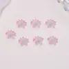 Decoraciones de Arte de Uñas Coloridas de Verano de Loto Simuladas Resina DIY Accesorios Pequeños Flores Pinzas para el Cabello Aretes Accesorios de Arte de Uñas