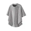 Nova camiseta de manga curta para homens, estilo coreano de verão, moderna, simples, top de meia-manga, estilo Hong Kong, camiseta de marca casual solta e moderna