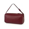 2026 Bolso Cruzado de Cuero de Alta Calidad para Mujer Bolso de Mano de Moda Bolso de Cuero Genuino de un Solo Hombro Debajo de la Axila Bolso Cilindro Mini