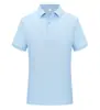 Camisa polo de manga curta lisa com gola e punhos, pode ser impressa com logotipo ou bordada, macia, confortável, estilosa, versátil, estilo universal