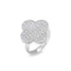 Anillos para Mujer, Estilo Europeo y Americano, Nuevos Anillos de Circonita Transfronterizos, Lujo Ligero, Sensación de Alta Gama, Serie Plateada, Exquisitos, Modernos, Versátiles