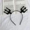 2026 Nuevo Sombrero de Mago Calabaza de Halloween Diadema Festival Broma Divertida Goma para el Cabello Lado Calavera Pinza para el Cabello Accesorios para el Cabello