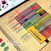 Bolígrafo Marcador de Color Apilado de Doble Punta Ins Marcador de Puntos Clave para Estudiantes Set de Bolígrafos Marcadores Impermeables que No Corren para Journaling