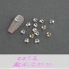 Imitación Huazi 33-Corte Strass Apilado Sin Base para Decoraciones de Uñas, Mini Strass Blancos DIY, Strass Deslumbrantes para Uñas