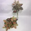 Rábanos Artificiales Verdes de 7 Ramas Transfronterizos para Separar Maceteros, Plantas en Maceta, Arreglos Florales, Muros de Plantas Verdes, Decoración de Paisajismo con Muros de Plantas Verdes
