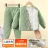 Traje Caliente sin Huesos para Niños, Pantalones de Algodón Gruesos para Uniforme Escolar, Chaqueta Acolchada de Tres Capas para Niños y Niñas, Estilo Otoño e Invierno
