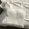 Camisola com Recorte de Renda Design Feminino Outono Novo Estilo Francês Cintura Marcada Curta