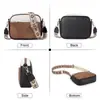 Bolso bandolera multifuncional de moda para mujer, superventas de Amazon, pequeño bolso cuadrado de cuero, bandolera, cartera, correa de hombro ajustable