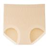 Bragas sin costuras de seda de morera antibacteriana de cintura alta para mujer, realzan glúteos, control de abdomen, de cintura alta, multicolor para mujer