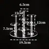 Suporte de Exibição Acrílico Altamente Transparente, Suporte de Exibição Redondo Multicamadas para Cosméticos, Bonecas, Antiguidades, Joias e Acessórios