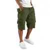 Shorts de Trabajo para Hombre de Comercio Exterior Transfronterizo Primavera 2025, Pantalones Cargo Deportivos Casuales Multibolsillos, Shorts de Secado Rápido para Hombre