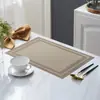 Tapete Isolante para Louças, Tapete de Jantar para Casa, Mesa de Jantar, Jogo Americano Ocidental de Teslin de Alta Qualidade, Ponto Americano, Lavável Transfronteiriço