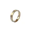 2025 Último Anillo de Pareja para Parejas Seis Diamantes Acero de Titanio Lujoso Ligero Estilo Europeo y Americano Sin Decoloración de Moda Tendencia Joyería para Hombres Tendencia para Mujeres