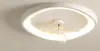 Lâmpada Ventilador de Quarto Moderna Simples Nova Lâmpada Ventilador Quarto de Criança Restaurante de Hóspedes Ventilador de Teto Inteligente com Voz Integrada