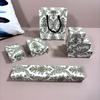 Joyero con sentido avanzado, embalaje de joyero, caja de papel vacía, caja de collar de viento INS verde, pulsera, anillo con cubierta de cielo y tierra