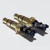 Pino mono dourado 3.49 padrão 3.5 para fone de ouvido quadripolar de canal duplo estéreo 3.5*6.0 banhado a ouro