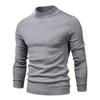 Suéter grueso y cálido de comercio exterior transfronterizo de otoño e invierno, suéter delgado de cuello medio para hombre, suéter multicolor para hombre
