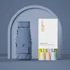 Amazon transfronterizo 40% de descuento hebilla de anillo tarjeta paraguas, paraguas de bolsillo con protección solar recubierto de negro, paraguas compacto