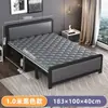 Cama Plegable para Uso Doméstico, Cama Doble, Cama Individual, Simple y Duradera, Adecuada para la Hora de la Siesta, Viviendas de Alquiler, Cama de Madera para Adultos, Cama de Hierro