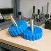 Perilla de ajuste de plástico azul rayada M6M8M10 de 35 mm al por mayor perilla rayada de plástico perilla de ajuste
