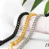 Pulsera Cubana de Acero Inoxidable Hip-Hop Transfronteriza, Pulsera Pulida por Ambos Lados, Pulsera de Acero de Titanio Estilo Punk de Alta Gama para Hombres y Mujeres