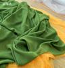 Tecido de Gaze Verde Mungo para Véu de Casamento Cor Verde Exército da Aocado Tecido Chiffon para Cortinado Layout de Fundo de Casamento