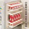 Estante de Almacenamiento Magnético para Refrigerador de Cocina con Portaespecias, Portarrollos de Papel de Cocina y Film Transparente, Gancho Doméstico sin Taladro