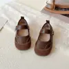 Zapatos de Cuero para Niñas 2026 Primavera y Otoño Estilo Nuevo Zapatos Mary Jane Mocasines de Suela Blanda para Niños Zapatos de Princesa para Bebé Zapatos Planos de Rendimiento