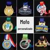 Medalhas de Metal Personalizadas Competição de Maratona Formato Especial Vazadas Medalhas de Ouro e Prata Reunião Esportiva Honra Comemorativa Medalhas de Cabresto